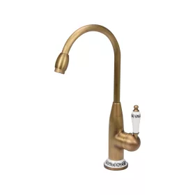   FALA MOSOGATÓ CSAPTELEP KERÁMIA FOGANTYÚVAL RETRO BRONZ 2 (75831)