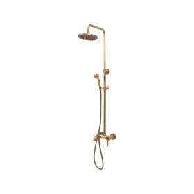   FALA Zuhanyoszlop Retro Bronze 2 kádtöltő csapteleppel, 20 cm-es fejzuhannyal, bronz (75838)