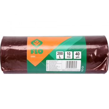 FLO PERFORÁLT HULLADÉKZSÁKOK LEVELEKHEZ 200L 10DB (09484)