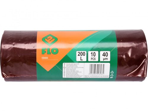 FLO PERFORÁLT HULLADÉKZSÁKOK LEVELEKHEZ 200L 10DB (09484)