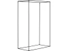 FLO Mini fóliasátor álló kivitelben, 100 × 50 × 150 cm, PVC borítással (90000)