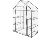 FLO Fóliasátor 4 polccal, 143 × 73 × 195 cm, 110 g/m² PVC borítással (90030)