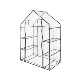   FLO Fóliasátor 4 polccal, 143 × 73 × 195 cm, 110 g/m² PVC borítással (90030)