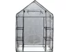 FLO Fóliasátor 4 polccal, 143 × 73 × 195 cm, 110 g/m² PVC borítással (90030)