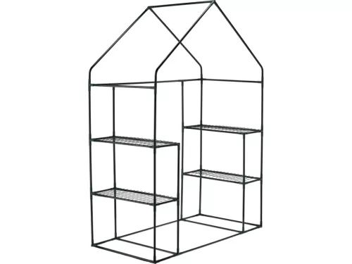 FLO Fóliasátor 4 polccal, 143 × 73 × 195 cm, 110 g/m² PVC borítással (90030)