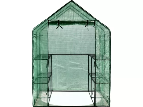 FLO Fóliasátor 8 polccal, bejárható kivitel, 143 × 143 × 195 cm (90031)