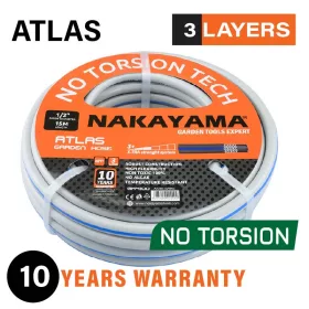   NAKAYAMA LOCSOLÓTÖMLŐ "ATLAS" 3 RÉTEGŰ 1"X25m (GH4710)