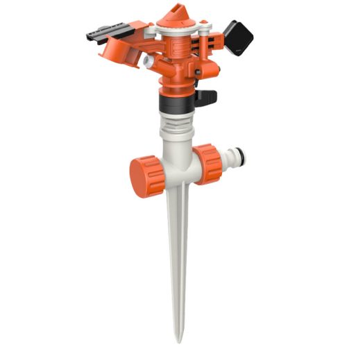 NAKAYAMA PRO  ÁLLÍTHATÓ ÖNTÖZŐ, ROTÁCIÓS, MŰANYAG, PERMETEZÉS HATÁROLÓ 2 TÜSKÉVEL (GH9100)