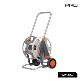  NAKAYAMA PRO Kerti locsolótömlő kocsi fém vázzal, teleszkópos tömlőtartó 60 m 1/2” tömlőhöz (GH9165)
