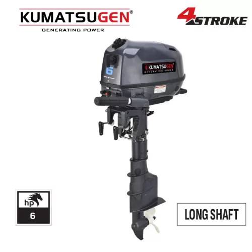 KUMATSUGEN BENZINES HAJÓ MOTOR ( CSÓNAK )  6,0 LE, Φ210 mm, HOSSZÚ TENGELY (GM6100)