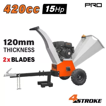   NAKAYAMA PRO Benzinmotoros ágaprító és darálógép (15LE, 120mm ágátmérő) (GS9600)
