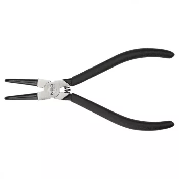   NEO Zégergyűrű fogó 145mm, belső, hajlított, CrMo, 10 - 25mm, csúcs diameter 1,5 - 2,0mm (01-092)