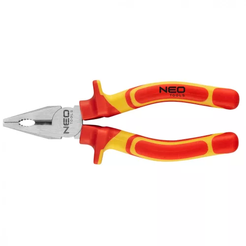 NEO Kombinált fogó 1000V, szigetelt, 160mm (6"), CrV, polírozott (01-220)