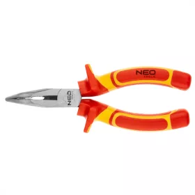   NEO Hajlított csőrű fogó 1000V, szigetelt, 160mm (6"), CrV, polírozott (01-227)