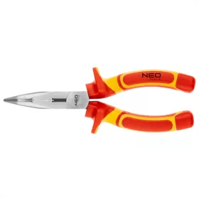   NEO Hajlított csőrű fogó 1000V, szigetelt, 180mm (7"), CrV, polírozott (01-228)
