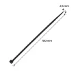 NEO Kábelkötegelő, gyorskötöző, EXTREME, UV álló, fekete, 2,5x100mm, 100db/cs (01-621)