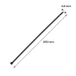 NEO Kábelkötegelő, gyorskötöző, EXTREME, UV álló, fekete, 4,8x200mm, 100db/cs (01-633)