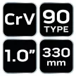 NEO Csőfogó 90fok , 1", CV, 330mm (02-423)