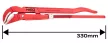 NEO Csőfogó 45fok, 1", CrV Line, 330mm (02-426)