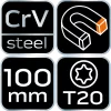 NEO Csavarhúzó TORX T20x100mm (04-188)