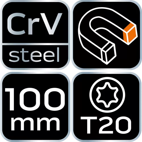 NEO Csavarhúzó TORX T20x100mm (04-188)