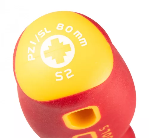 NEO Csavarhúzó SL/PZ1 80mm, 1000V, szigetelt (04-219)