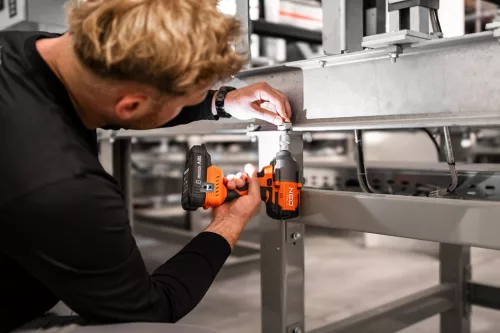 NEO Akkus szénkefementes ütvecsavarozó, 1/2" (négyszög) Energy+, 18V, 850Nm, akku nélkül (04-608)