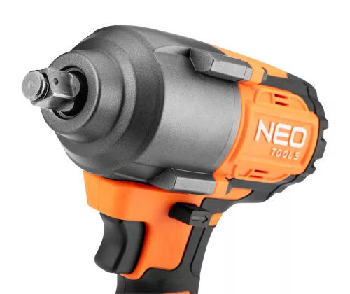 NEO Akkus szénkefementes ütvecsavarozó, 1/2" (négyszög) Energy+, 18V, 850Nm, akku nélkül (04-608)