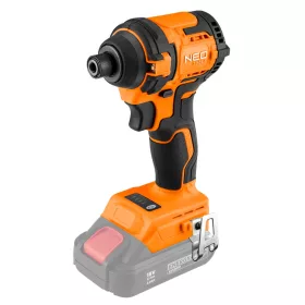   NEO Akkus szénkefementes ütvecsavarozó 1/4"(hatszög), Energy+, 18V, Kompakt méret, 300NM, akku nélkül! (04-612)