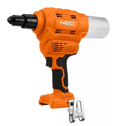 NEO Akkus popszegecshúzó, Energy+, 18V, szegecsátmérő 2,4-6-4mm, húzóerő 12000 N (04-617)