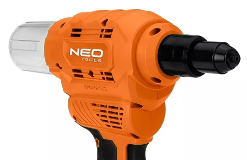 NEO Akkus popszegecshúzó, Energy+, 18V, szegecsátmérő 2,4-6-4mm, húzóerő 12000 N (04-617)