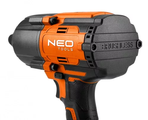 NEO Akkus szénkefementes ütvecsavarozó 1/2"(négyszög), Energy+, 18V, 1100NM akku nélkül!!! (04-618)