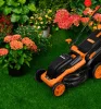 NEO Elektromos fűnyíró 1600W, 380mm, 45L-es gyűjtőkosár (04-628)