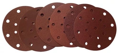 NEO Excentercsiszoló,szénkefementes motor, 350W/150mm, 6 fokozatú ford.szám szabályzás, porszívó csatlakozó (04-721)