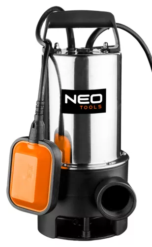NEO Szennyvízszivattyú, inox ház, 900W, 17.000L/óra (04-735)