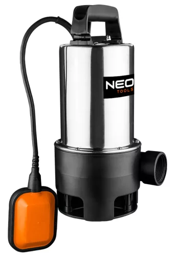 NEO Szennyvízszivattyú, inox ház, 1100W, 18.000L/óra (04-736)