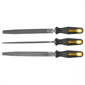   TOPEX Reszelő készlet 3db, (lapos, félkör, kör), 200mm (06A230)