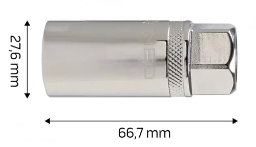 NEO GYERTYAKULCS 1/2"21mm, Mágneses, Spline (08-091)
