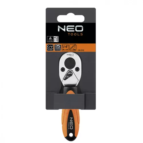 NEO Racsnis kulcs 1/4" 105mm, DIN 3122 (08-512)