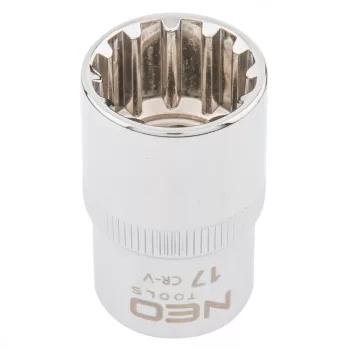 NEO Dugókulcs 17mm, 1/2", SPLINE (08-589)