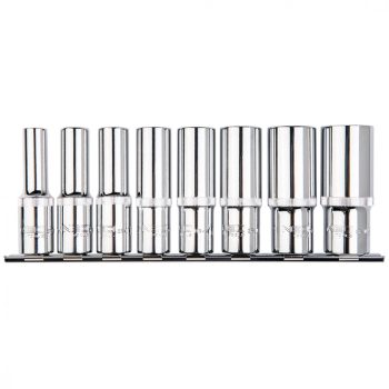 NEO Dugókulcskészlet 8db 1/2" Hosszú SPLINE (08-650)