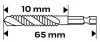 NEO Gépi menetfúró, 2az1ben előfúró éllel, HSS-Titán, M3X0,5mm, hatszög szárral (08-949)