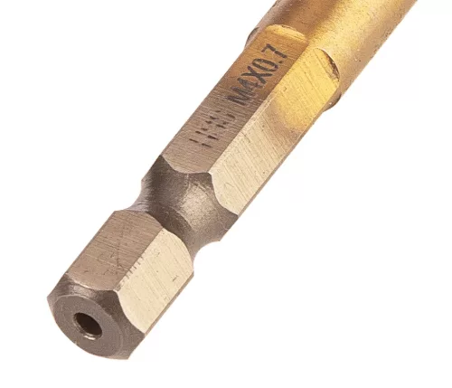 NEO Gépi menetfúró, 2az1ben előfúró éllel, HSS-Titán, M4X0,7mm, hatszög szárral (08-951)