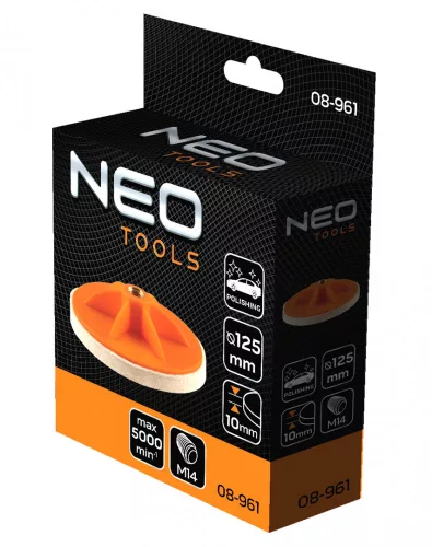 NEO Polírkorong, filc, 125x10mm, M14 (08-961)