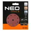 NEO Csiszolókorong tépőzáras 150mm, P40, 9 lyukkal, 5db, 04-721-hez (08-990)