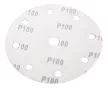 NEO Csiszolókorong tépőzáras 150mm, P100, 9 lyukkal, 5db, 04-721-hez (08-993)