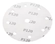 NEO Csiszolókorong tépőzáras 150mm, P120, 9 lyukkal, 5db, 04-721-hez (08-994)