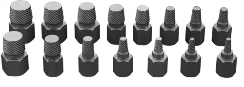 NEO Törtcsavar-kihajtó készlet, 1/2", 15db, 3-14mm (M6-M24) (09-607)
