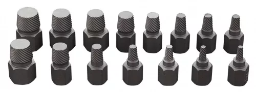 NEO Törtcsavar-kihajtó készlet, 1/2", 15db, 3-14mm (M6-M24) (09-607)
