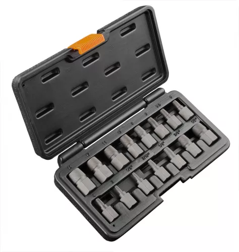 NEO Törtcsavar-kihajtó készlet, 1/2", 15db, 3-14mm (M6-M24) (09-607)
